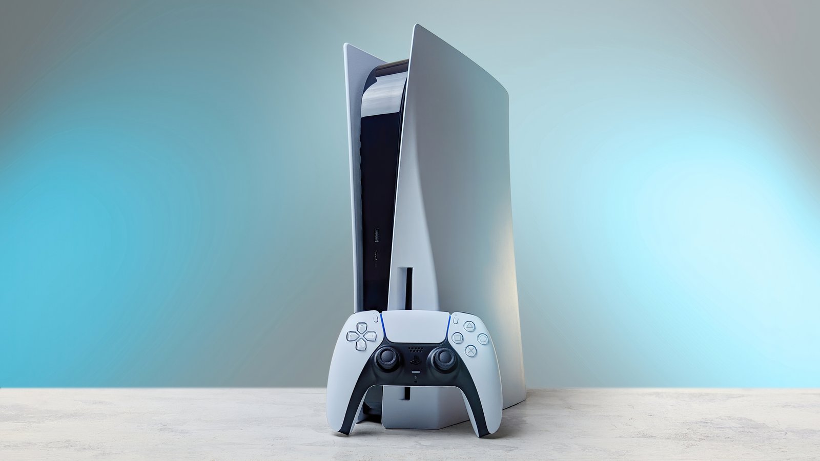 ps5 new slim 1000gb مع قبضة اورجينال