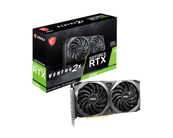 MSI RTX 3060 VENTUSOC 12GB GRAPHICS card