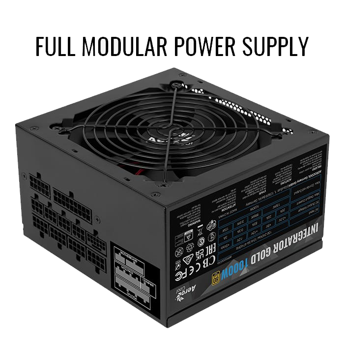 AeroCool Integrator Gold 1000W 80 PLUS GOLD FULLY MODULAR Power Supply