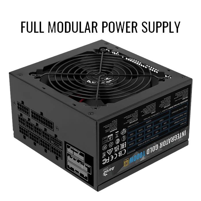 AeroCool Integrator Gold 1000W 80 PLUS GOLD FULLY MODULAR Power Supply