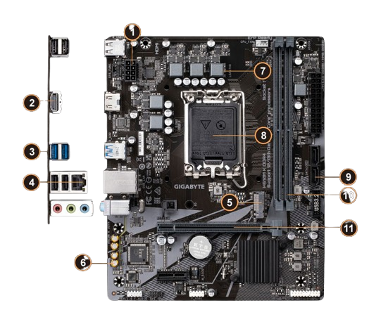 GIGABYTE H610M K DDR4 Micro ATX motherboard