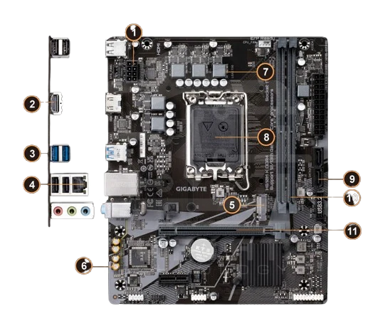 GIGABYTE H610M K DDR4 Micro ATX motherboard