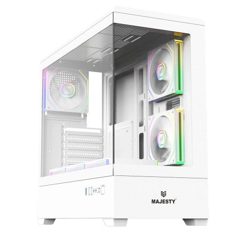 Majesty RAAD PRO Gaming – PC Case (WHITE)