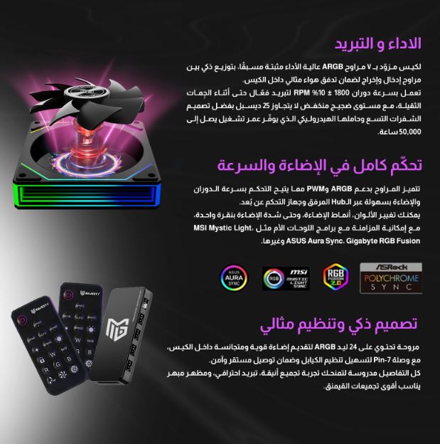 Majesty X Space plus Gaming – PC Case (BLACK)
