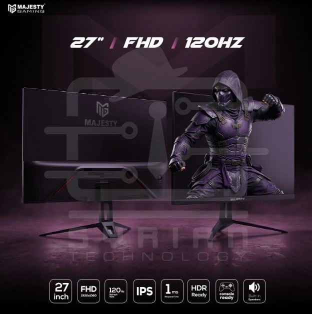 Majesty Gaming Monitor 27-inch FHD 120Hz 1ms IPS