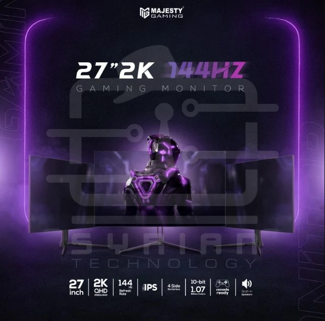 Majesty Gaming Monitor 27-inch 2K QHD 144HZ