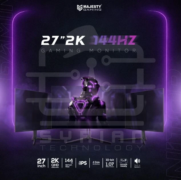 Majesty Gaming Monitor 27-inch 2K QHD 144HZ