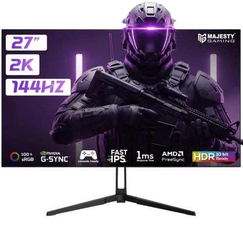Majesty Gaming Monitor 27-inch 2K QHD 144HZ