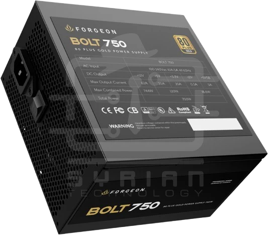 Power Supply FORGEON BOLT 750watt 80+ GOLD