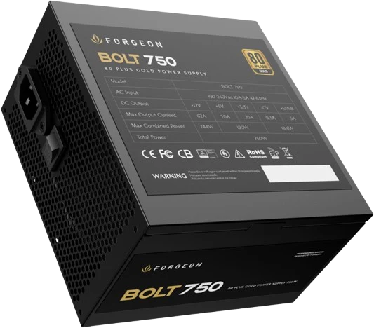 Power Supply FORGEON BOLT 750watt 80+ GOLD