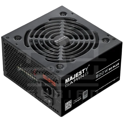 MAJESTY Power Supply 500W 80+ Low Noise Design