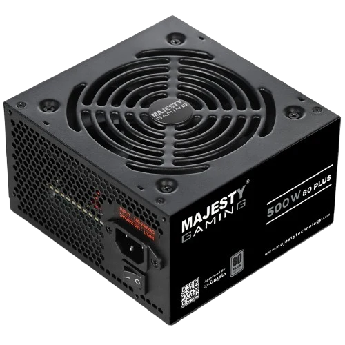 MAJESTY Power Supply 500W 80+ Low Noise Design