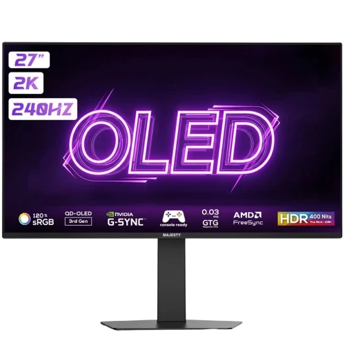 MAJESTY 2K QHD OLED 240Hz 0.03ms 27Inch