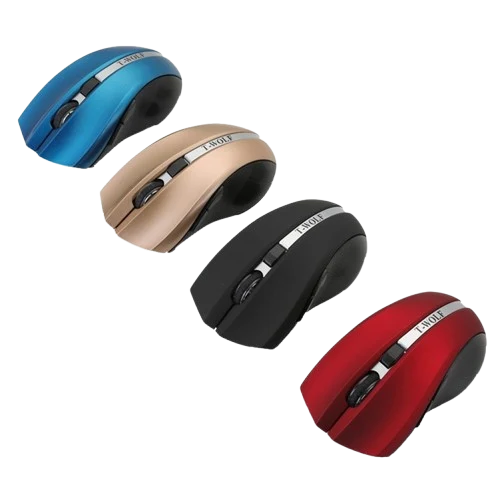 Mouse wireless  2.4 wireless silent mouse (RED-BLUE)