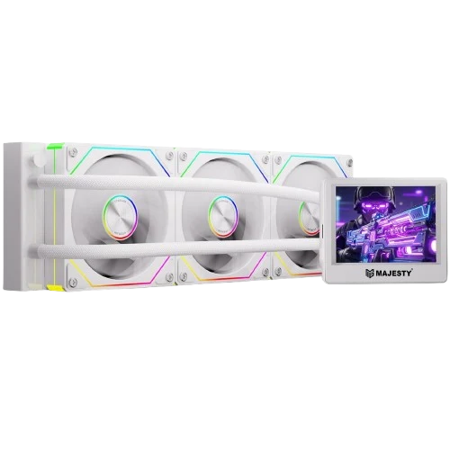 360MM ARGB Water Chiller (WHITE) مبرد مائي