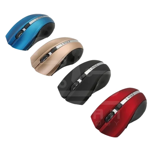 Mouse wireless  2.4 wireless silent mouse (RED-BLUE)