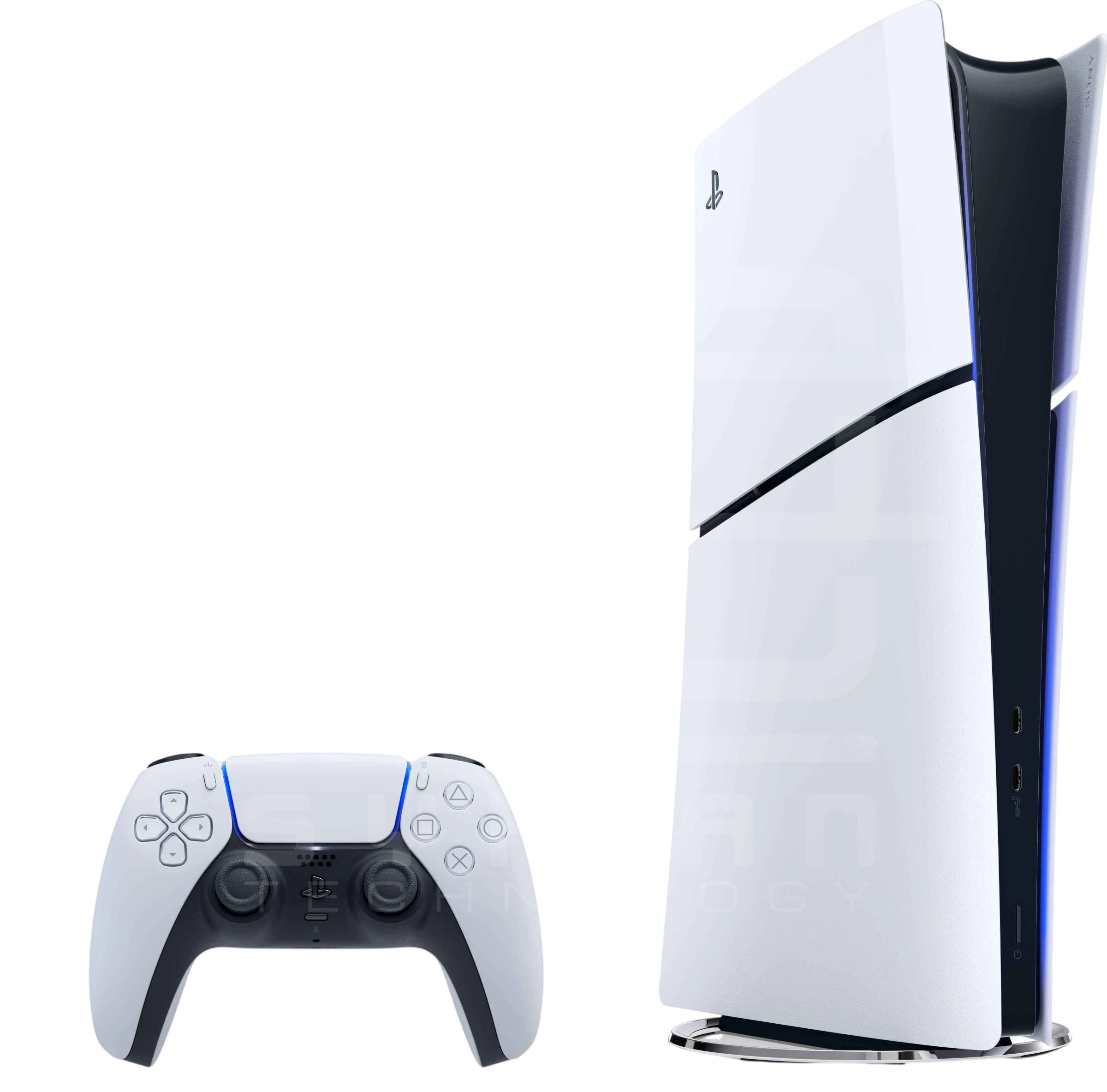 PS5 SLIM 1TERA مع قبضة أورجينال) مع سواقة مستعملة ومعدلة على ألعاب جاهزة