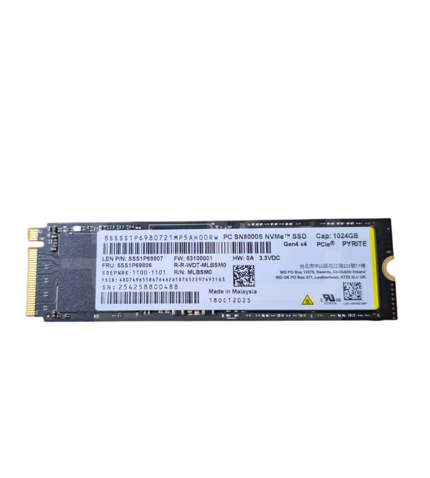 WD 1TB GOLD NVMe SSD