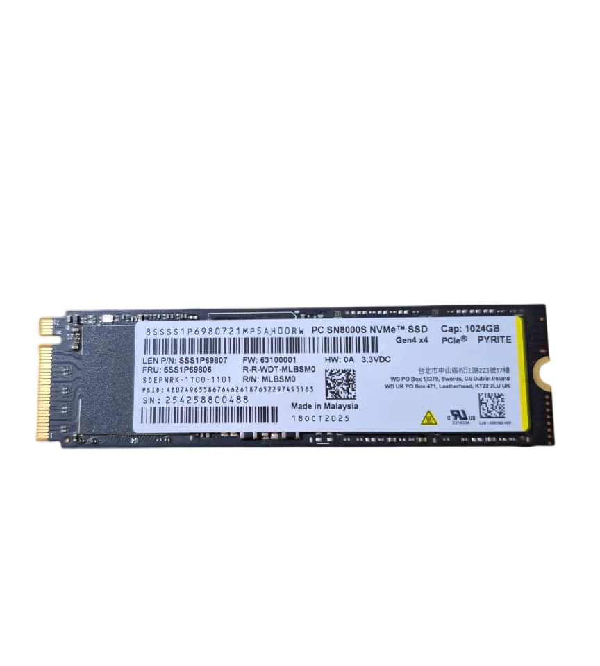 WD 1TB GOLD NVMe SSD
