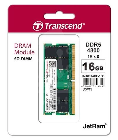 TRANSCEND Laptop RAM 16GB DDR5