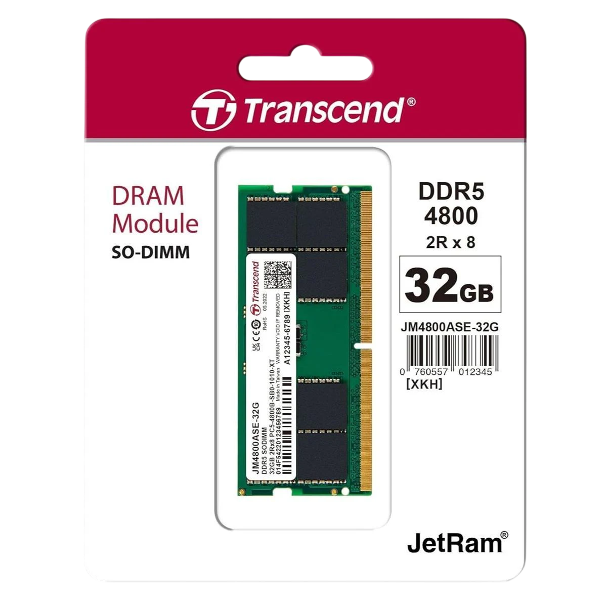 TRANSCEND Laptop RAM 32GB DDR5