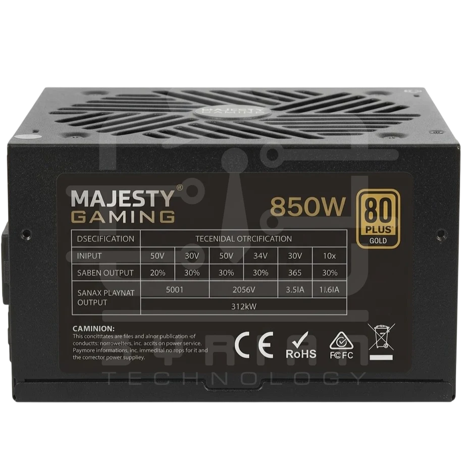 Majesty power supply full modular 850w gold 80+