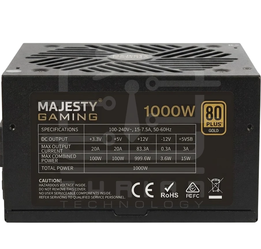 Majesty power supply full modular 1000w gold 80+