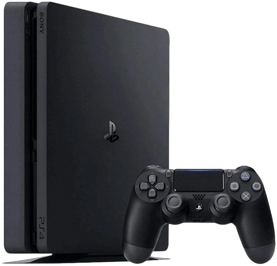 PS4 SLIM 1TB  مع سواقة  ومعدلة على ألعاب جاهزة مع كرتونة ووصلاتها كاملة