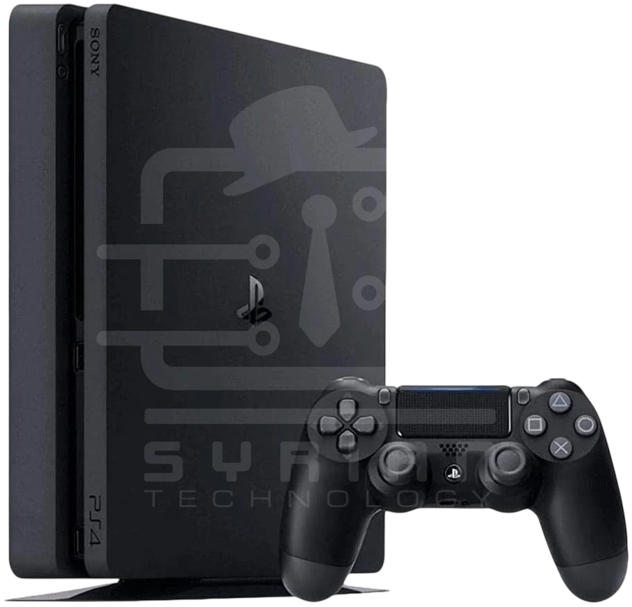 PS4 SLIM 1TB  مع سواقة  ومعدلة على ألعاب جاهزة مع كرتونة ووصلاتها كاملة