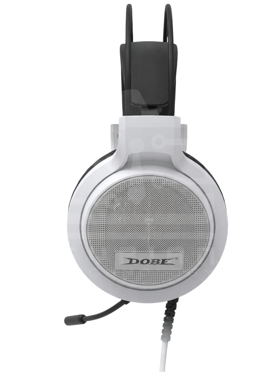 DOBE TP5-3592 Wired Stereo Gaming Headset for PS5 (Black/White)