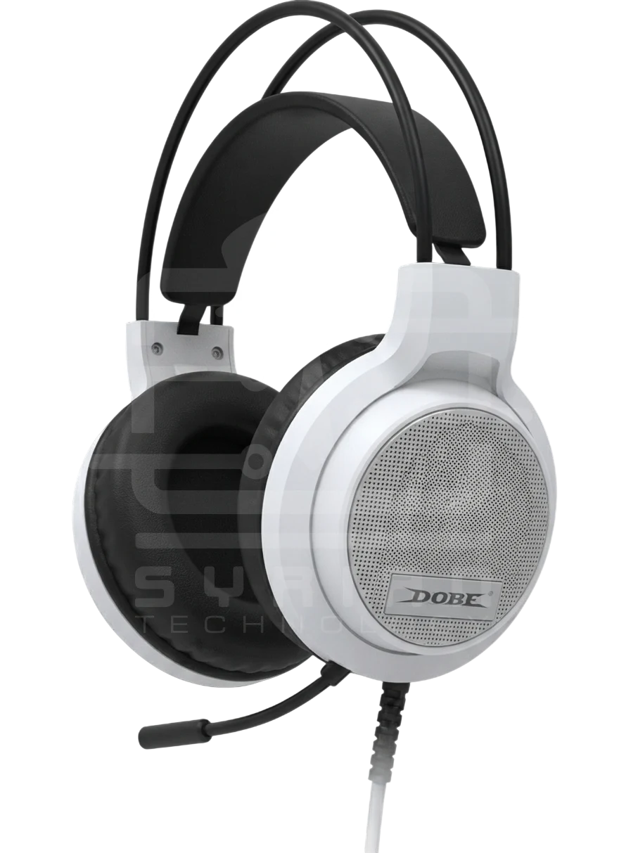 DOBE TP5-3592 Wired Stereo Gaming Headset for PS5 (Black/White)
