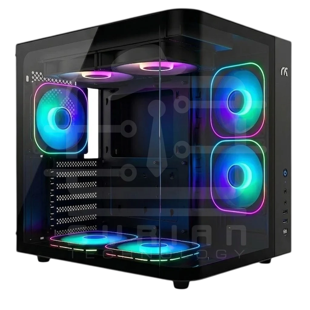 Tortox Curvo Mini Curved Tempered Glass Gaming PC Case