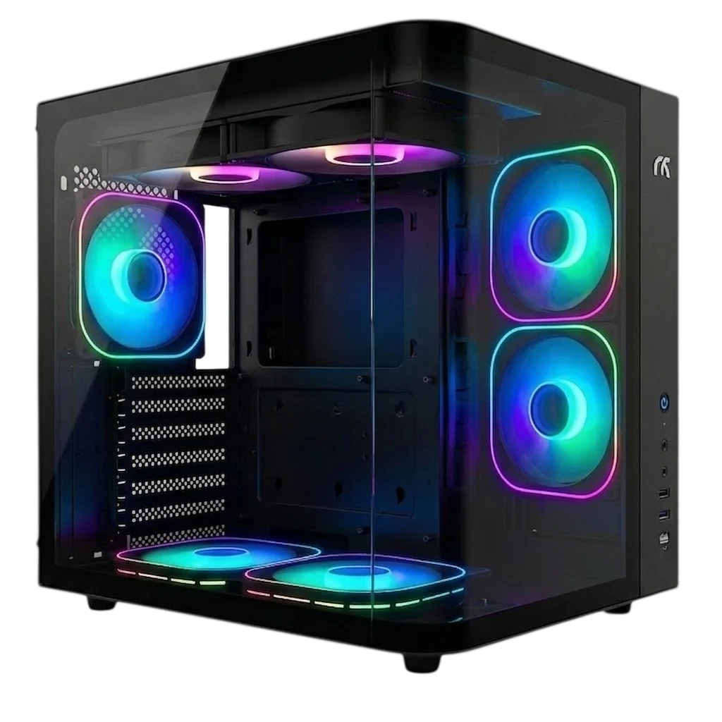 Tortox Curvo Mini Curved Tempered Glass Gaming PC Case