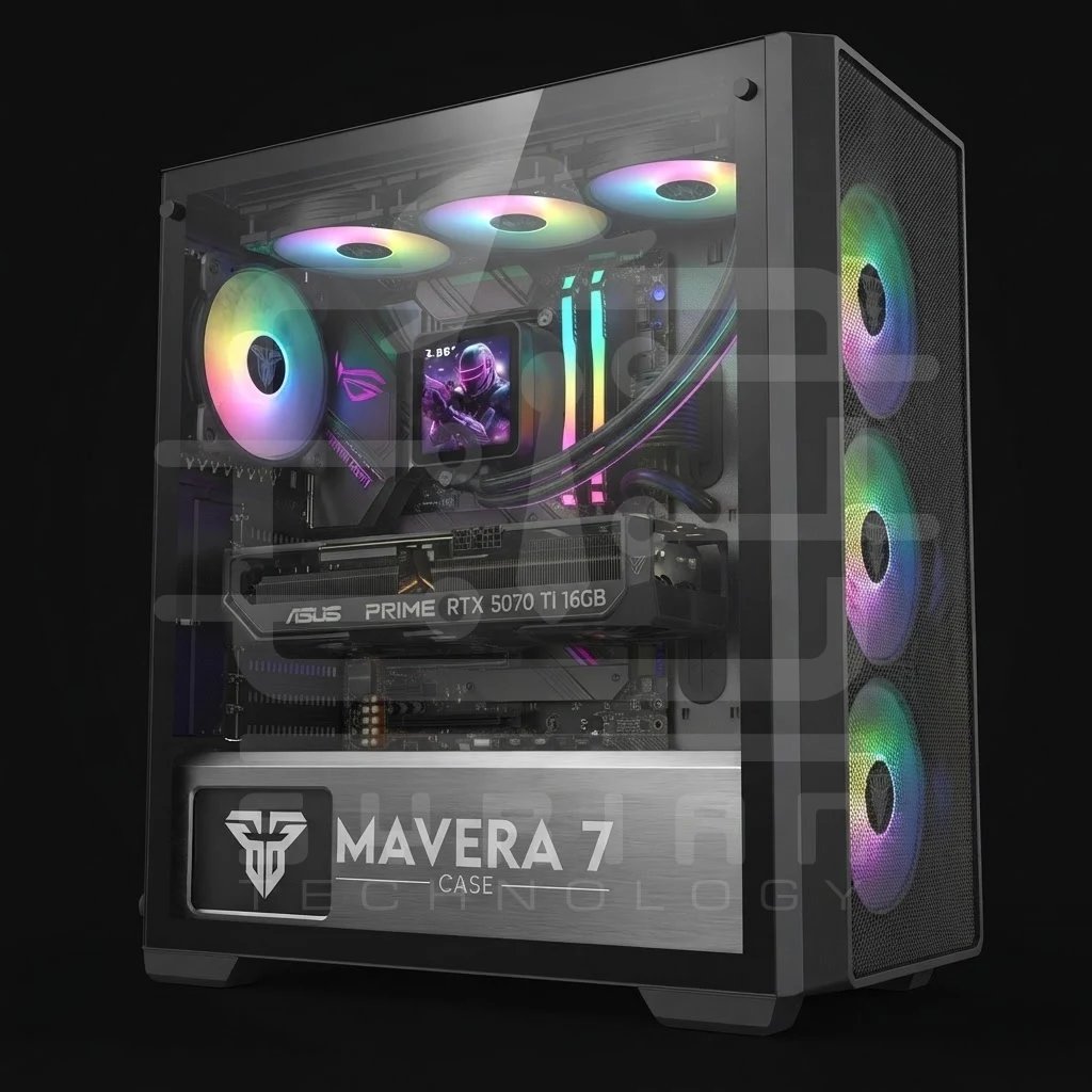 M.B.ROG STRIX B850 AMD Ryzen 7 7800X3D asus prime rtx 5070 ti Ram32GB SSD1TB