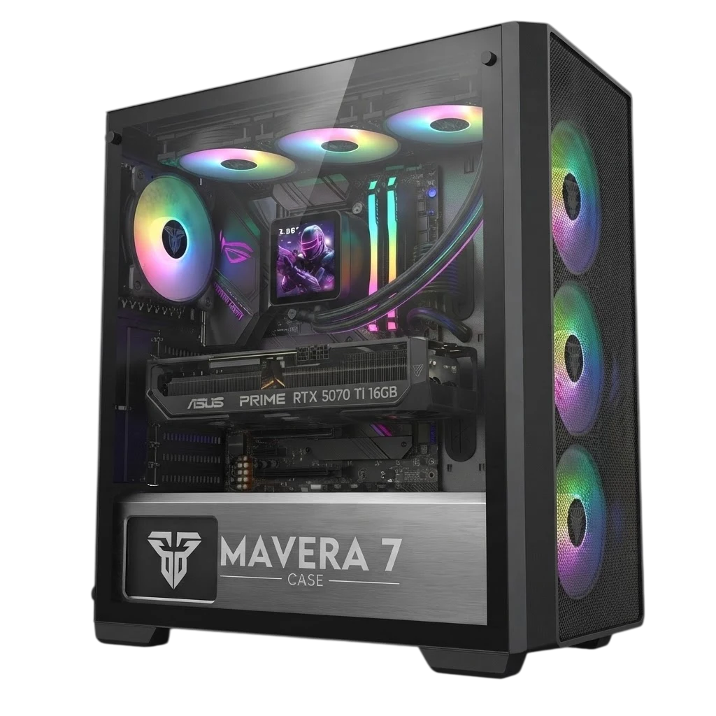 M.B.ROG STRIX B850 AMD Ryzen 7 7800X3D asus prime rtx 5070 ti Ram32GB SSD1TB