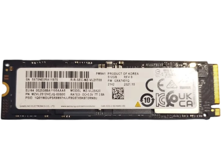 SAMSUNG SSD NVME 512GB