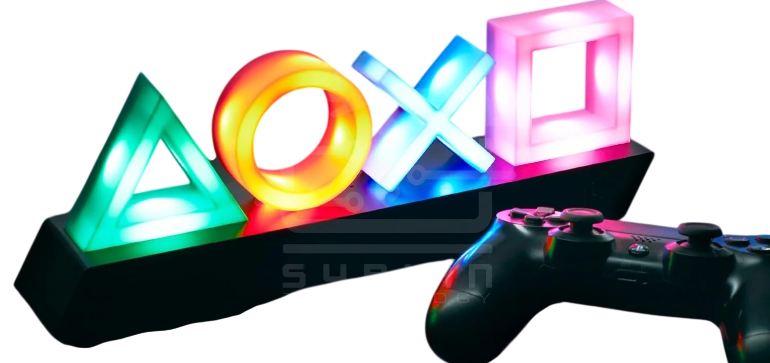 ليد لامب أكريليك (3D) رموز أزرار بلايستيشن △○✕□