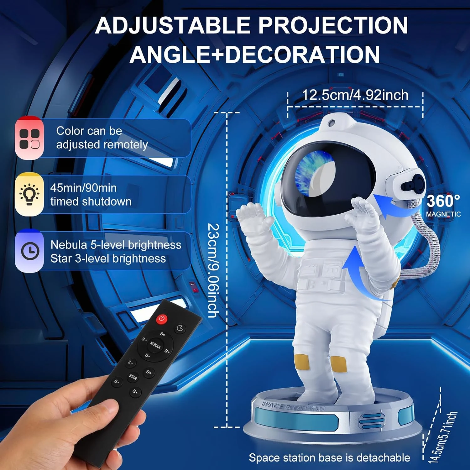 بروجكتر نجوم وغالاكسي — رائد الفضاء Astronaut Galaxy Projector0