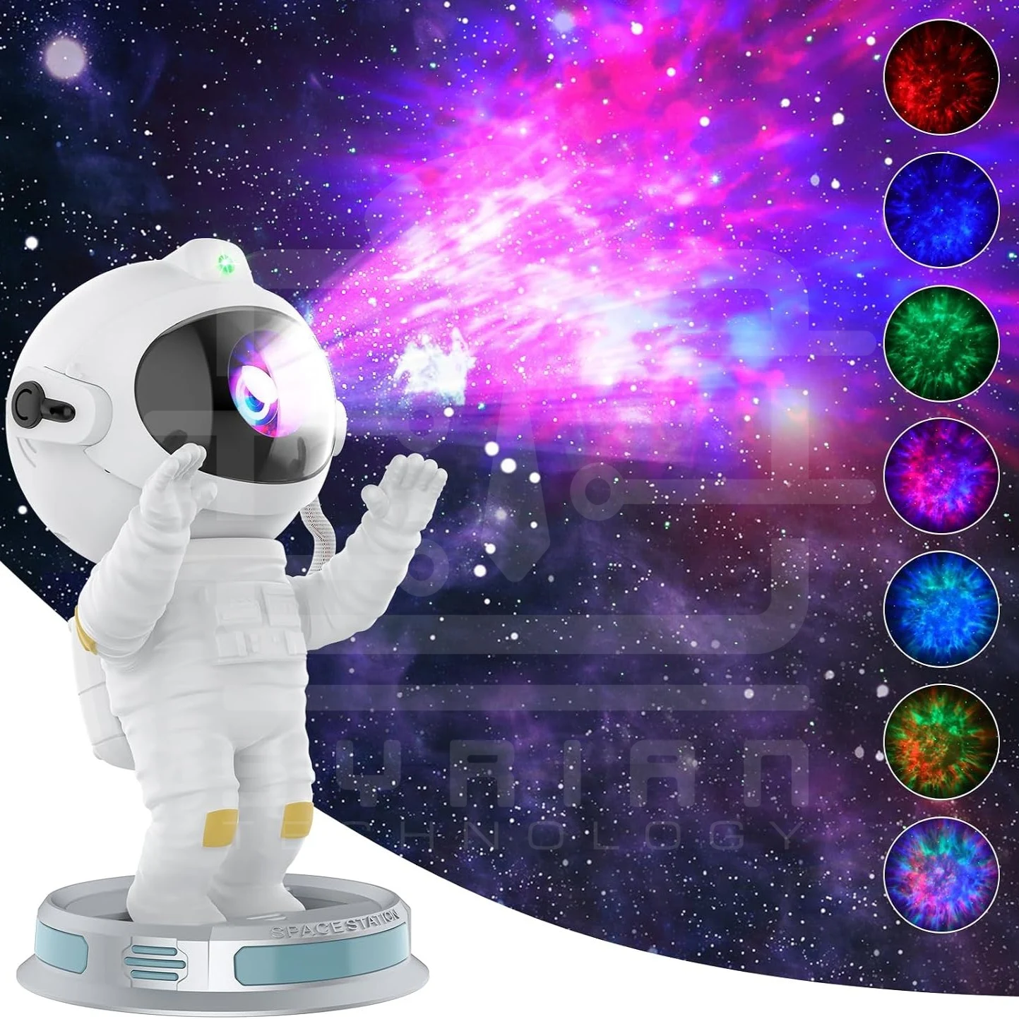 بروجكتر نجوم وغالاكسي — رائد الفضاء Astronaut Galaxy Projector0