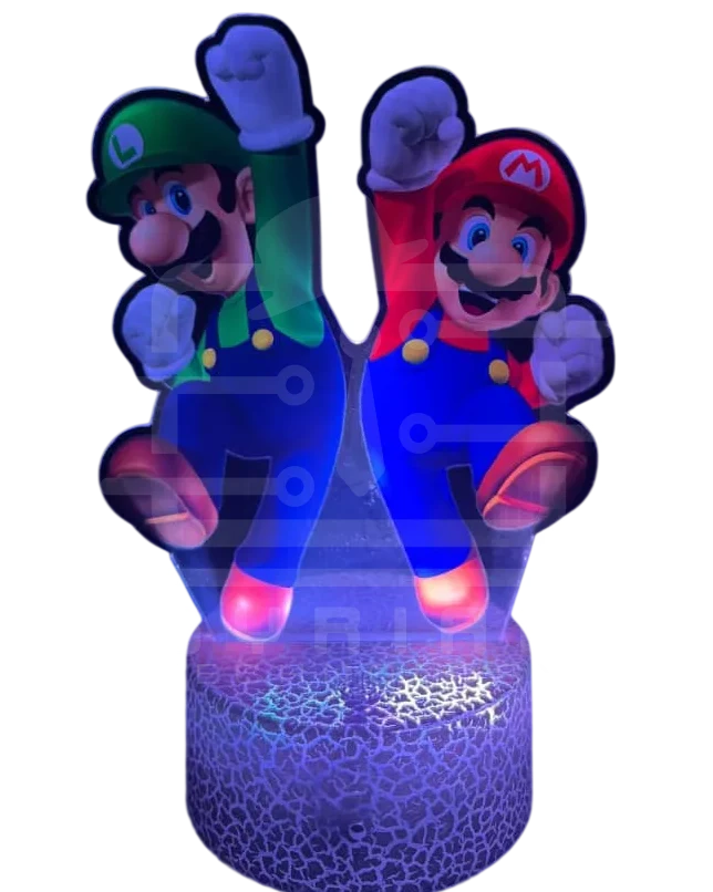 ليد لامب (3D) أكريليك — سوبر ماريو
