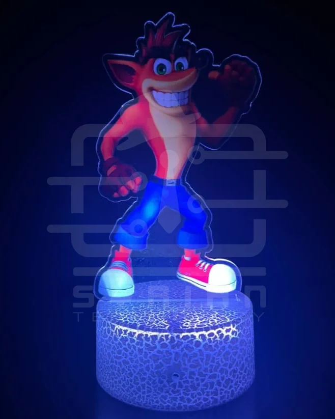 ليد لامب (3D) أكريليك — كراش بانديكوت Crash Bandicoot