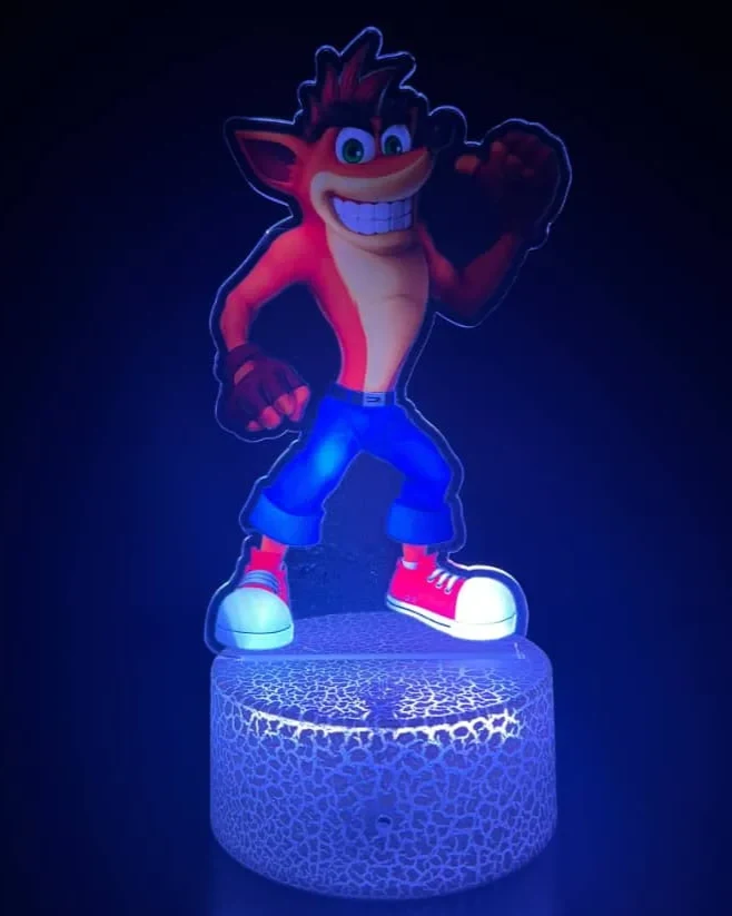 ليد لامب (3D) أكريليك — كراش بانديكوت Crash Bandicoot