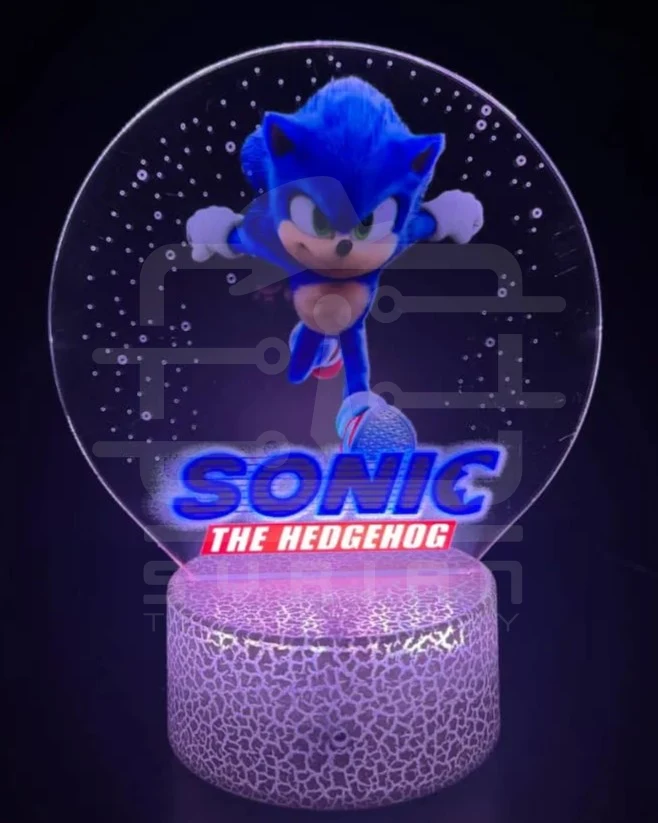 ليد لامب (3D) أكريليك سونيك Sonic the Hedgehog