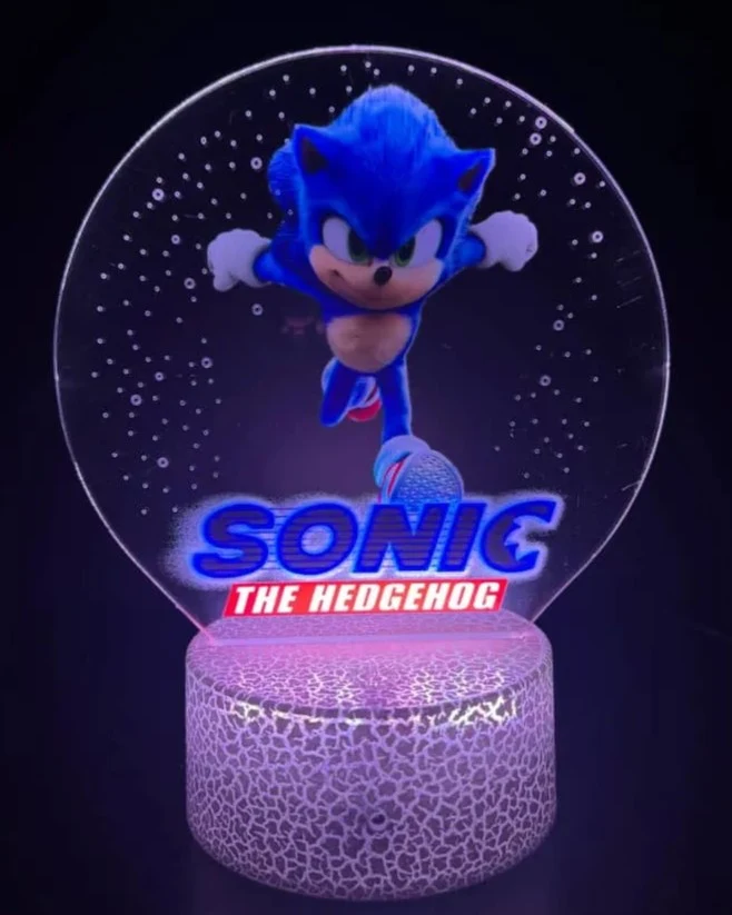 ليد لامب (3D) أكريليك سونيك Sonic the Hedgehog