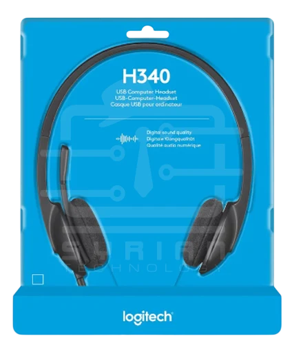 LOGITECH H340 OVER EAR COMPUTER HEADSET WITH NOISE-CANCELLING MICROPHONE