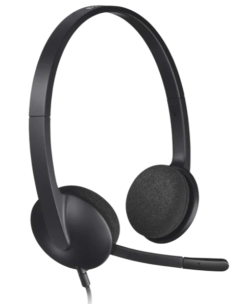 LOGITECH H340 OVER EAR COMPUTER HEADSET WITH NOISE-CANCELLING MICROPHONE