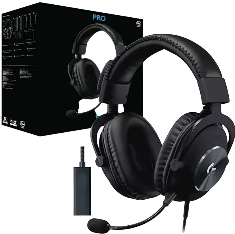 LOGITECH PRO X Wired 7.1 Surround Sound Gaming Headset (Blue Vo!ce )