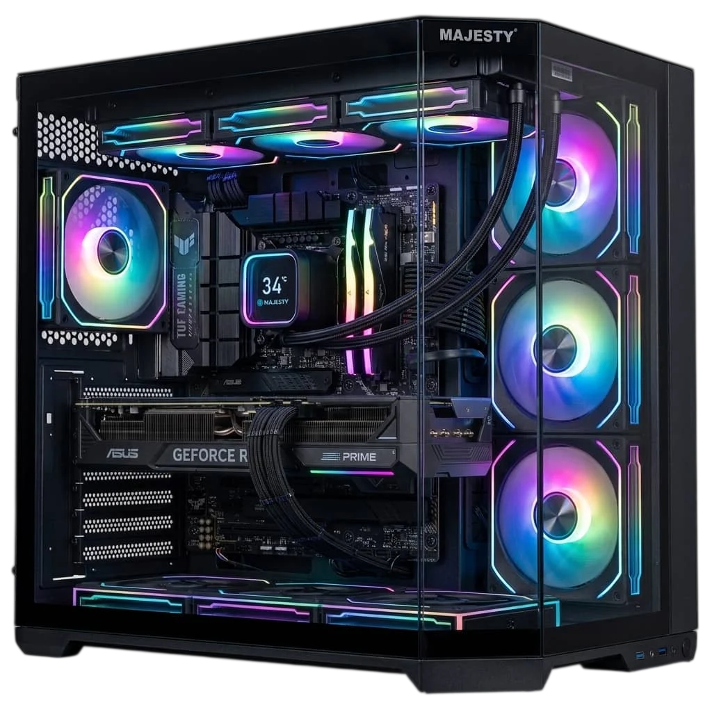 M.B. ASUS TUF B850M PLUS WIFI Ryzen 7 7800X3D RTX 5080 OC RAM 32GBSSD 1T5080