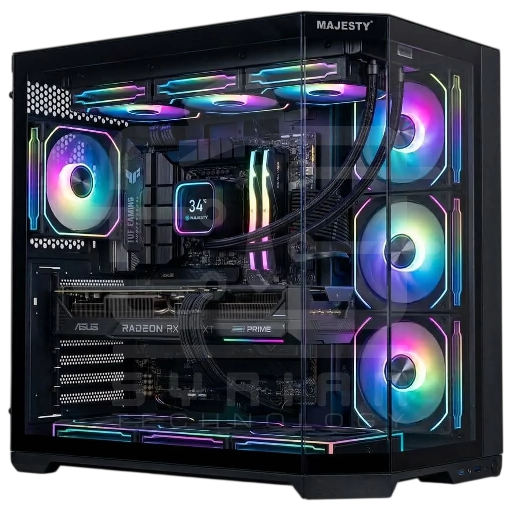 M.B ASUS TUF B850M PLUS WIFI RYZEN 7 9800X3D GIGABYTE RX9070XT 16GB RAM 32GB SSD 1TB