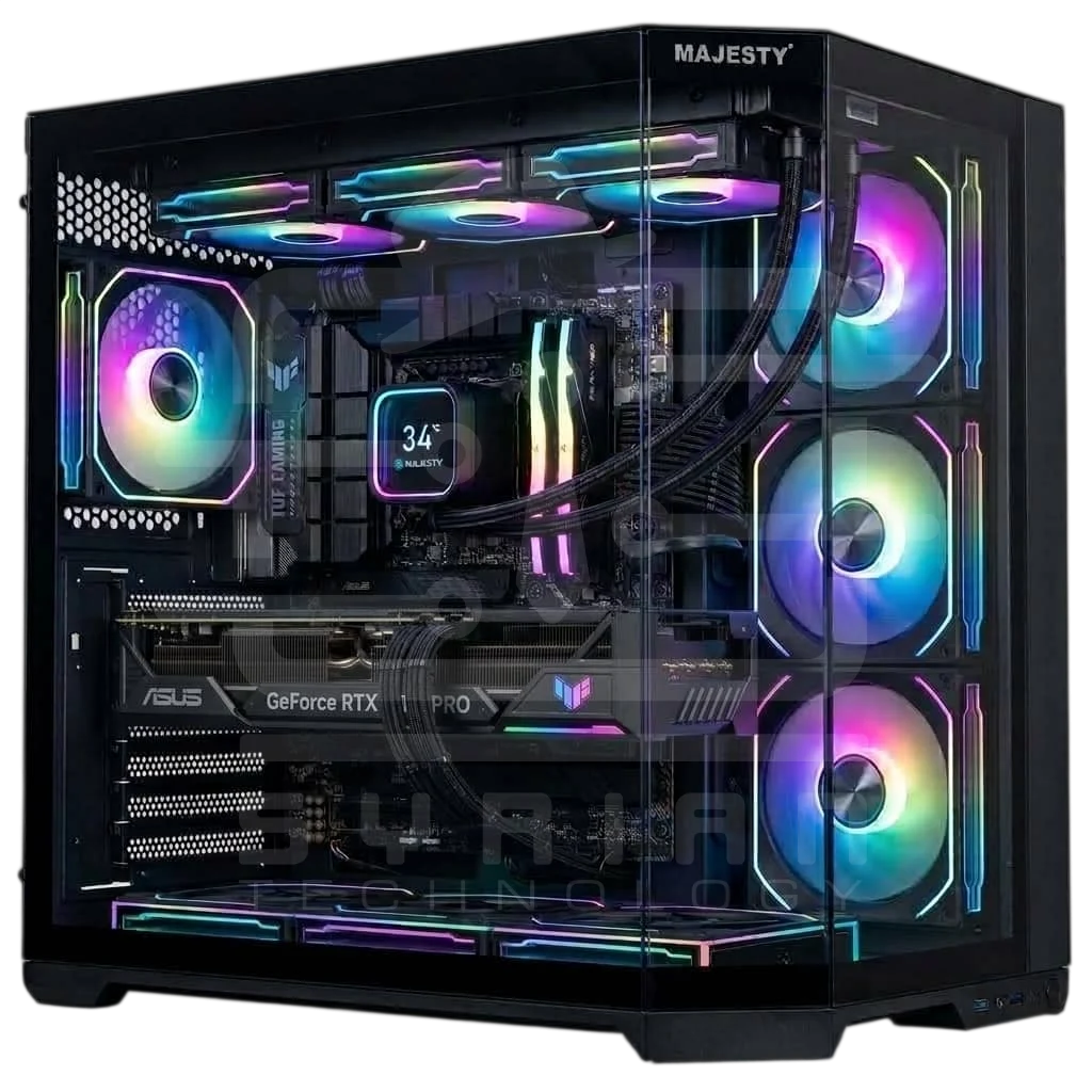 M.B ASUS  TUF B850 PLUS WIFI RYZEN 7 9800X3D RTX 5080 OC 16GB RAM 32GB SSD 1TB